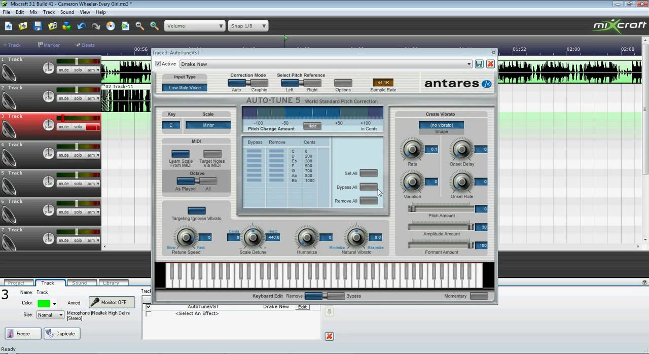 Antares Auto Tune Access In Mixcraft 8