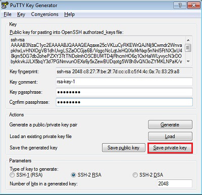 Windows 7 putty generate ssh key mac